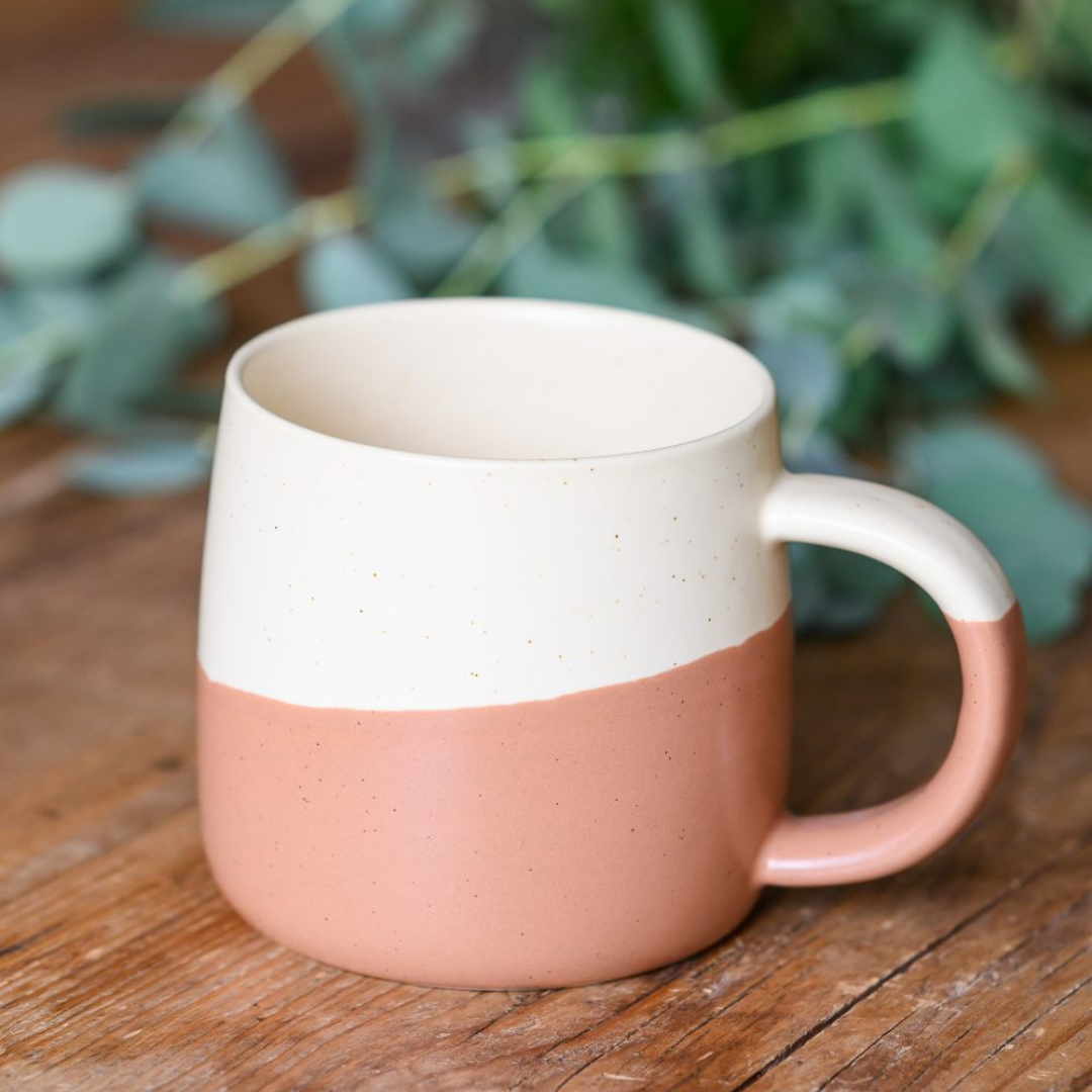 Rustic Two-Tone Ceramic Mug