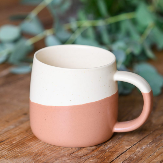 Rustic Two-Tone Ceramic Mug
