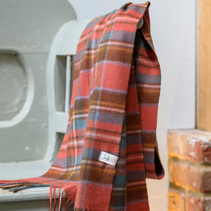 Antique Royal Stewart Tartan Cashmere Scarf
